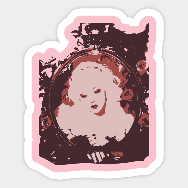 queen art Sticker by vellouz55